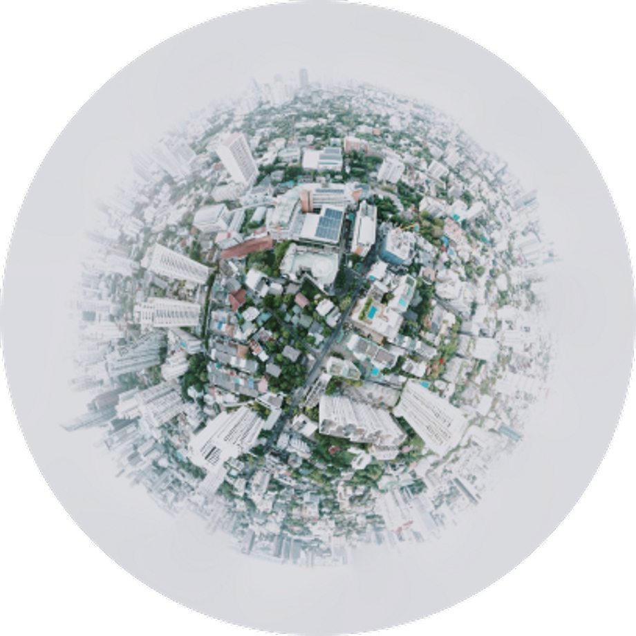 360º view of buildings