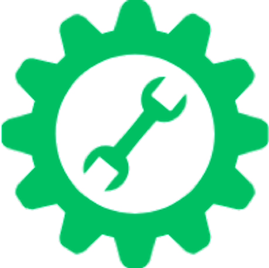 cog with a spanner inside
