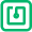 A flat green icon of an NFC chip