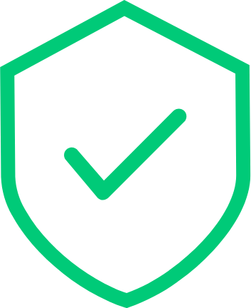A shield with a tick inside